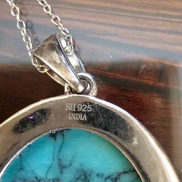 Jay King Turquoise Necklace, Sterling Silver with 18K accent - Picture 6 of 7